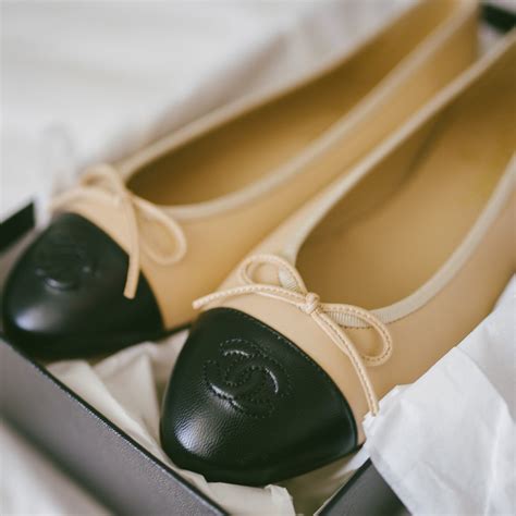 real vs fake chanel ballet flats|chanel shoes real.